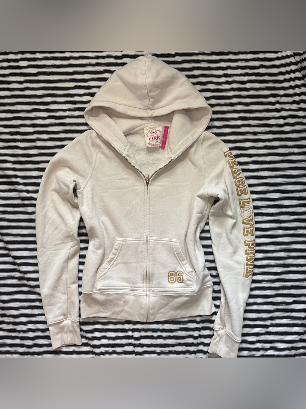 Y2K Victoria secret pink zip up